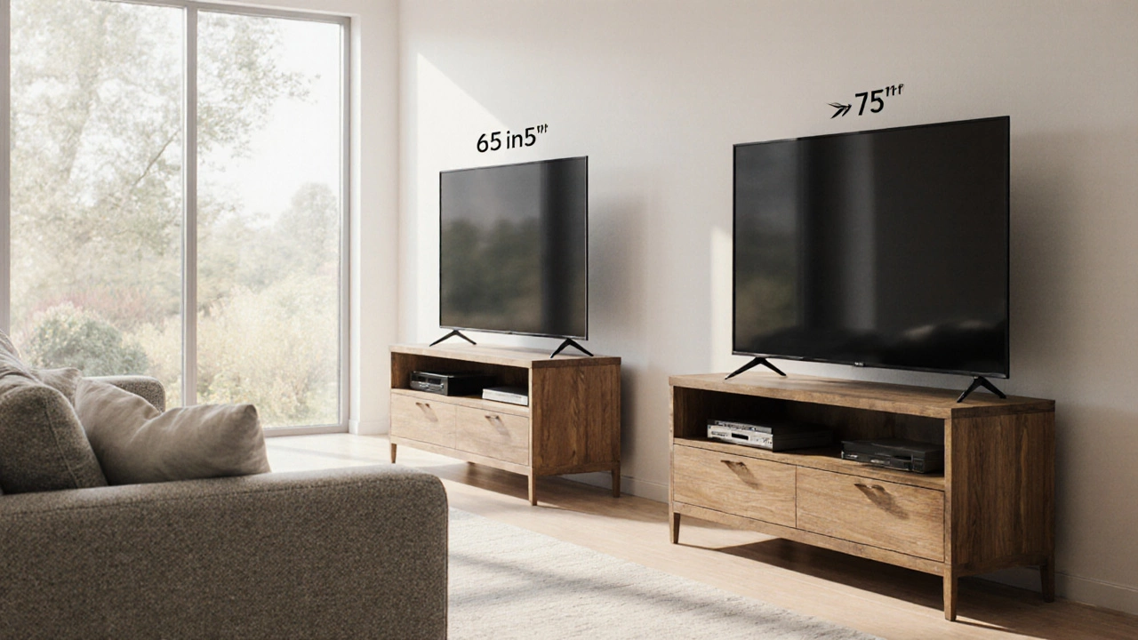 How Much Bigger Is a 75-Inch TV Than a 65-Inch? Size, Space, and Stand Fit Explained