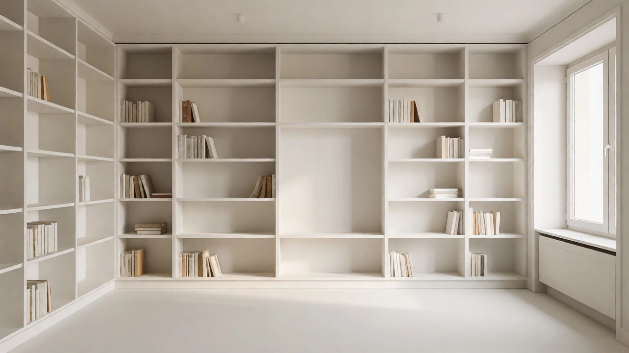 Built-in Bookcases vs. Wall Color: Match or Contrast?